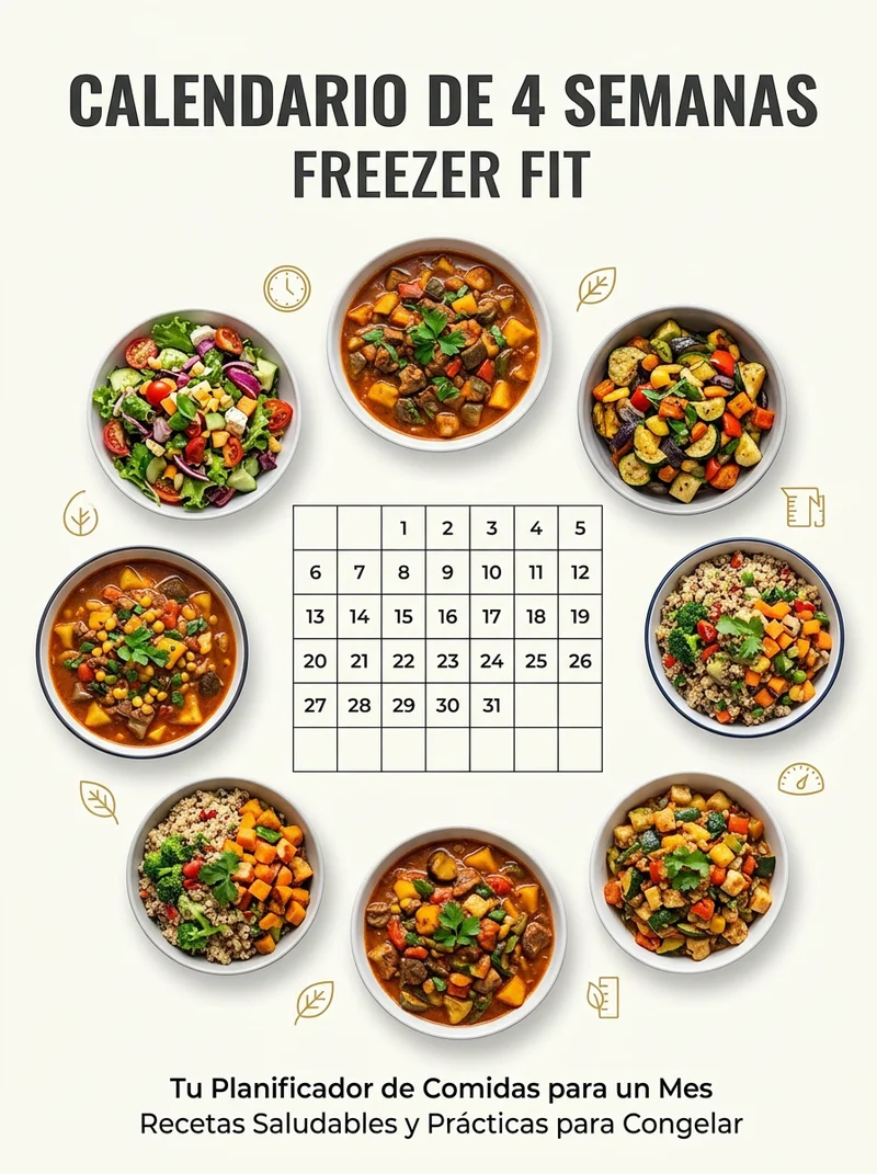 CALENDARIO DE 4 SEMANAS FREEZER FIT